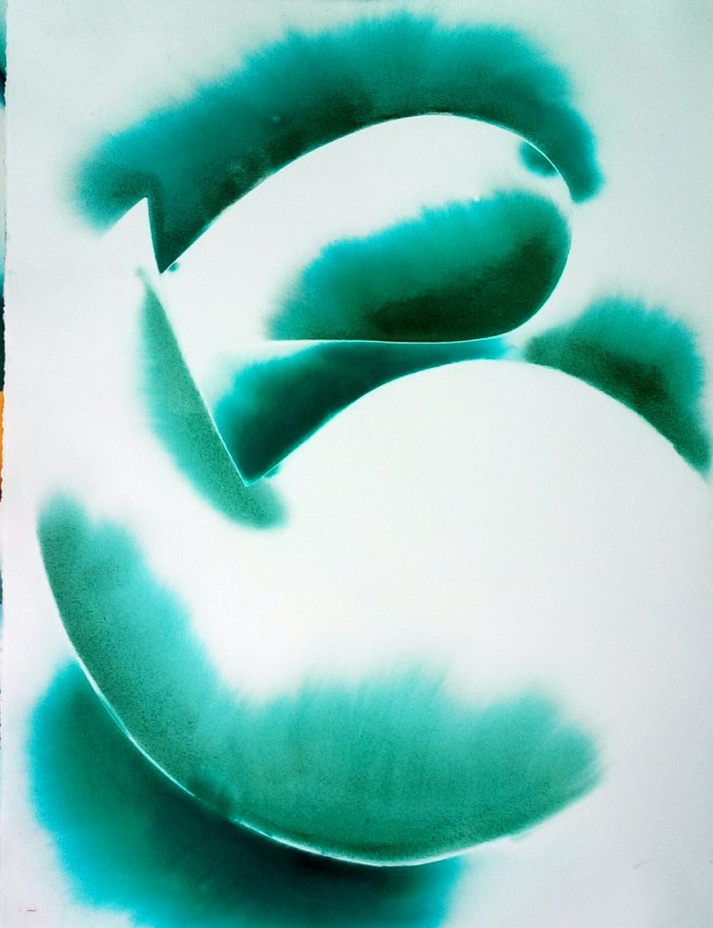 green, 2021, watercolor, 76x56cm